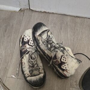 Converse Kids Cream and Black High-Top Sneakers with Dice Graphic